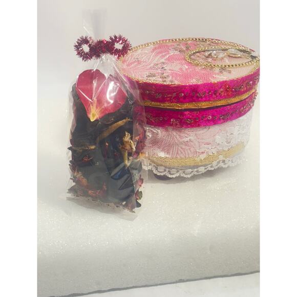 Keepsake Jewelry Box for Mementos Trinkets Jewelry Desk Items Potpourri - Picture 9 of 10